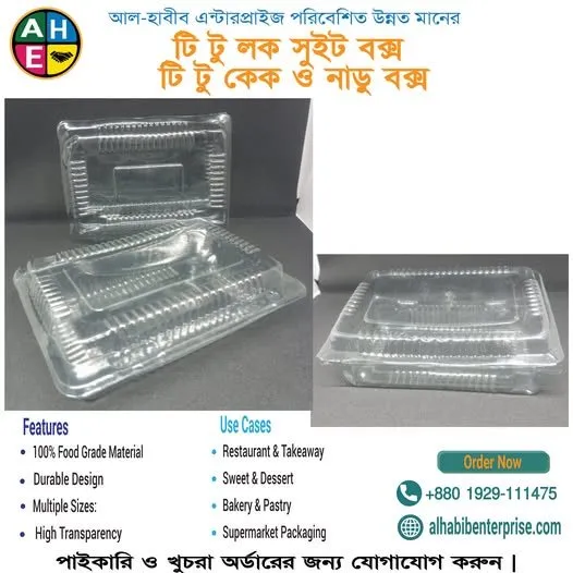 টি টু লক সুইট ও কেক বক্স (T2 Lock Box)